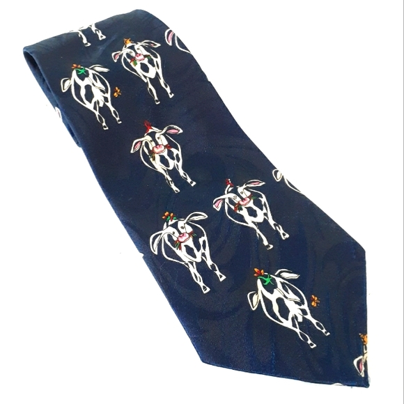 A Rodgers Milch Cow Textured Mens Necktie - Picture 1 of 8